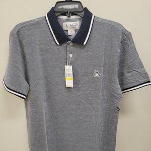 Original Penguin Men's Polo Shirt Medium-Blue